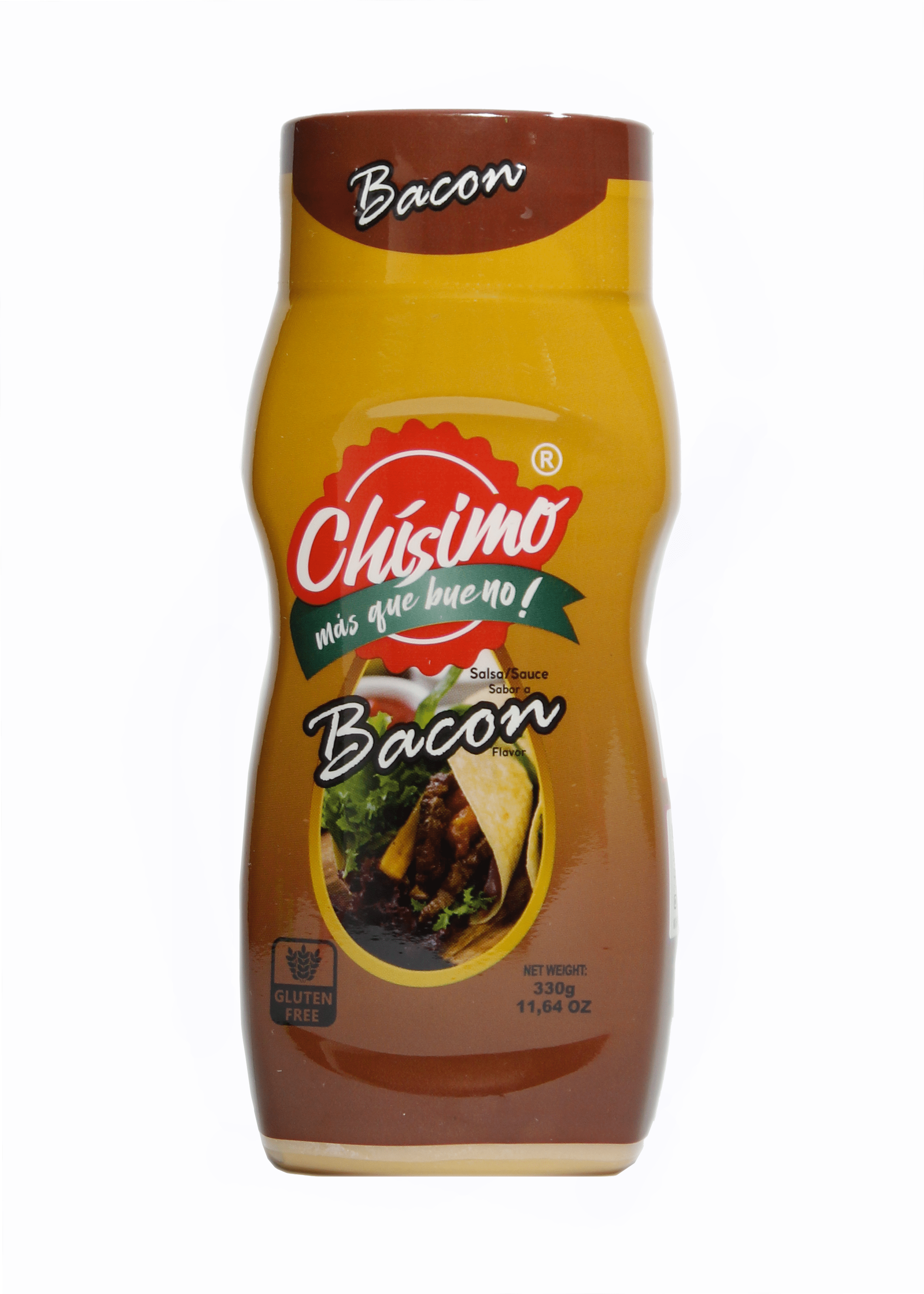 Chisimo Bacon Sauce, Bold & Smoky Flavor, Perfect for Dipping, Burgers, Sandwiches, and More, Non-GMO, Small Batch, 11.64 oz