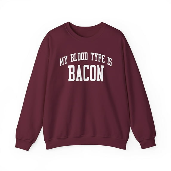 Bacon Sweatshirt Gifts Crew Neck Shirt Long Sleeve Unisex
