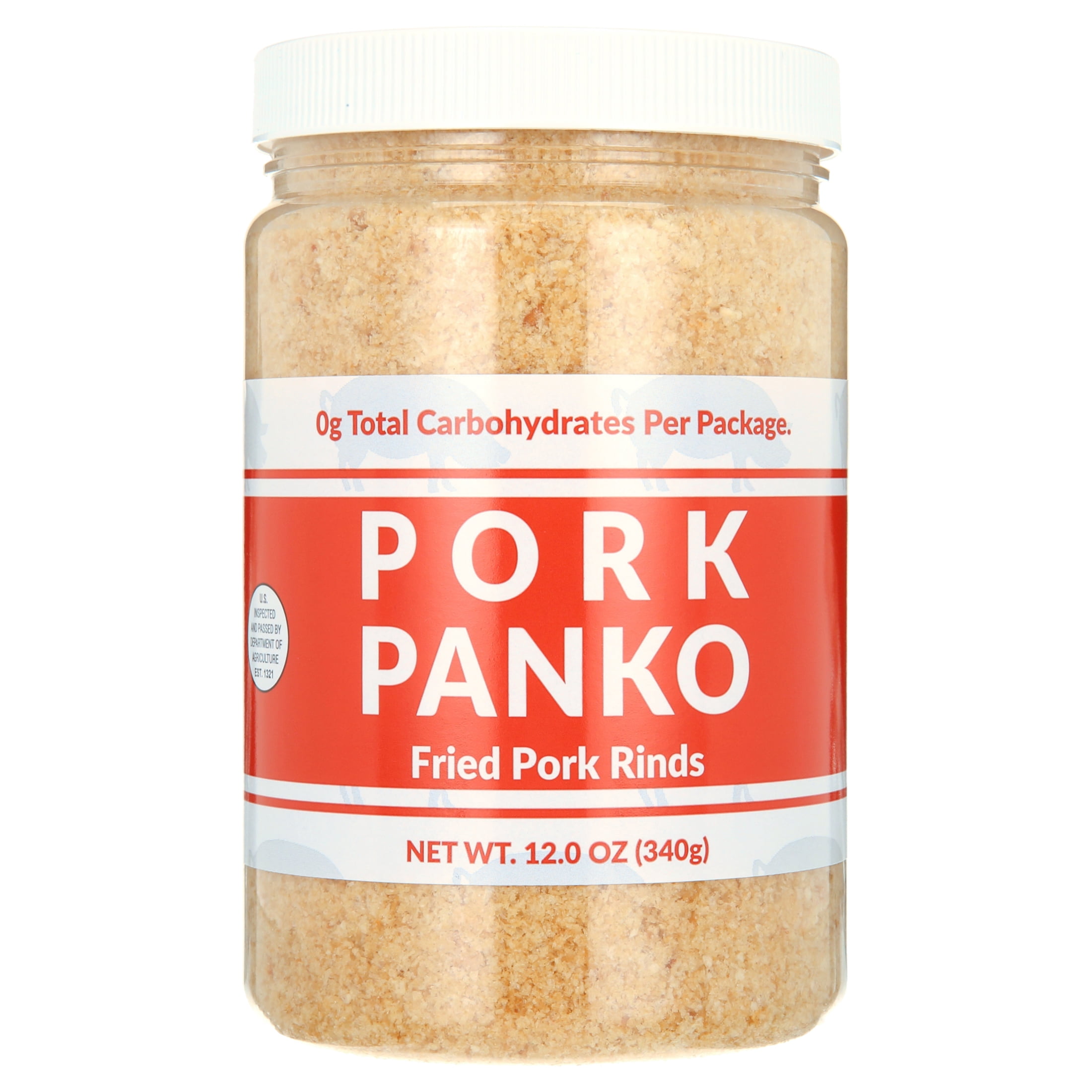 Bacon's Heir Pork Panko (12oz Jar) - 0 Carb Pork Rind Crumbs - Keto and Paleo Friendly, Naturally Gluten-Free and Carb-Free