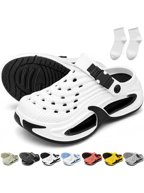 Baconix Cloud Clogs, Lightweight EVA Slip On Clogs with Thick Sole for Men Women