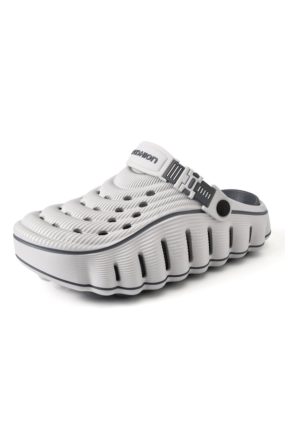 Baconix Cloud Walk Clogs Lightweight EVA Slip On Beach Sandals | Breathable, Quick Drying, Non-Slip, Soft Hollow Out, Platform Design