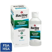Bactine Max First Aid Wound Wash Antiseptic Liquid Kills 99.9% of Germs First Aid Solution, 8 fl oz