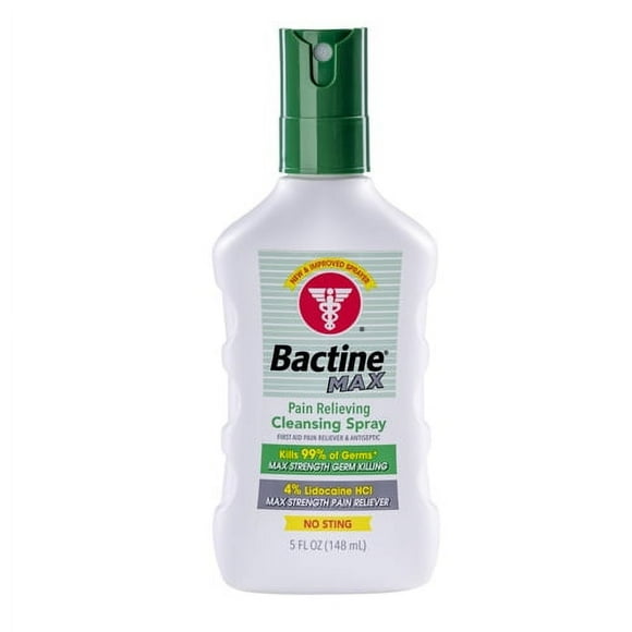 Bactine Max Pain Relieving Cleansing Spray, 5 Ounce