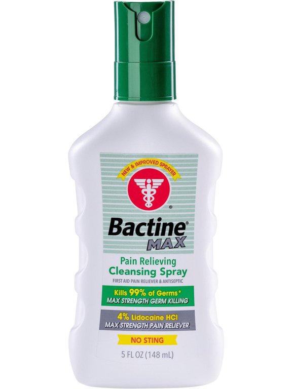 Bactine Max Pain Relieving Cleansing Spray 5 Oz, 6-Pack