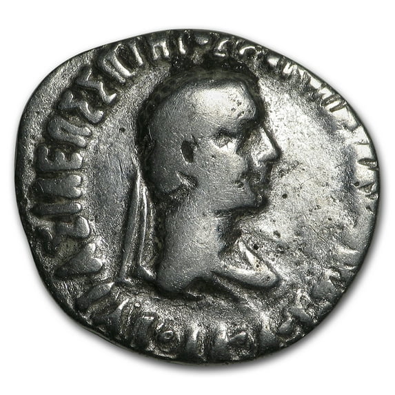 Bactria Indo-Greeks AR Drachm Hermaeus II (90-70 BC) VG-XF