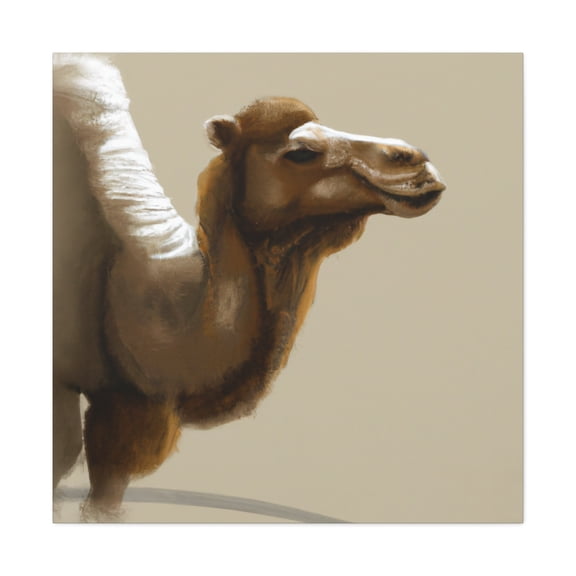 "Bactrian Camel Portrait" - Canvas