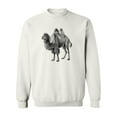 thumbnail image 1 of Bactrian Camel Sketch Sweatshirt Men -Image by Shutterstock, Male 5X-Large, 1 of 4
