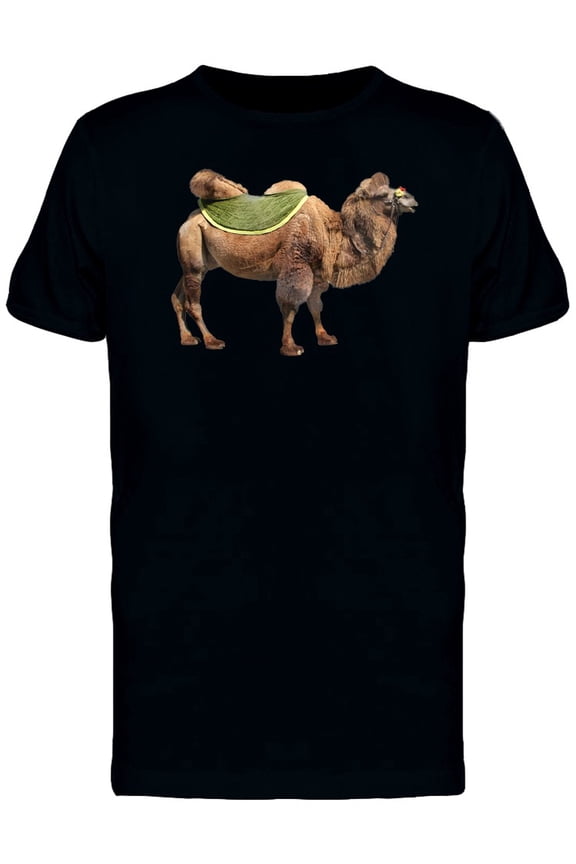 Bactrian Camel With Green Saddle Tee Men's -Image by Shutterstock