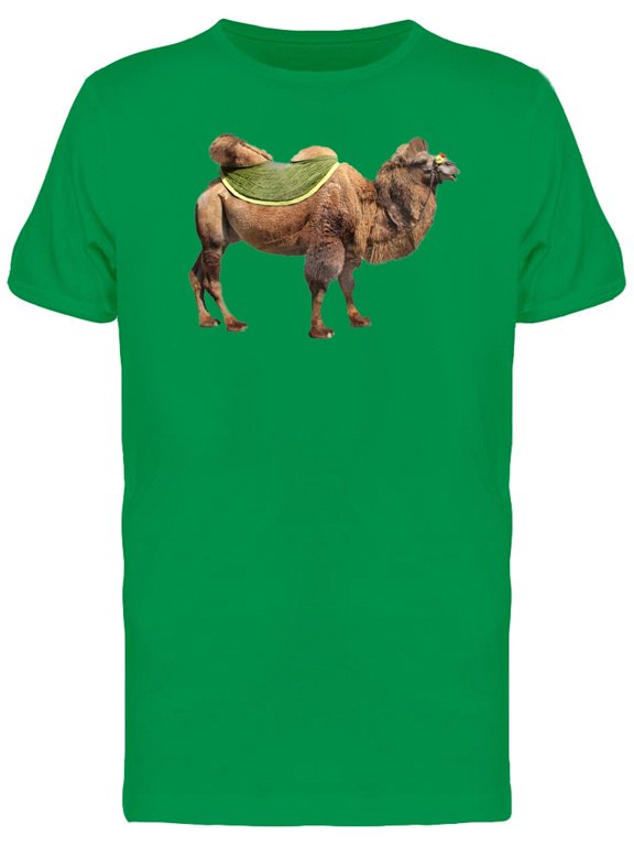 Bactrian Camel With Green Saddle Tee Men's -Image by Shutterstock