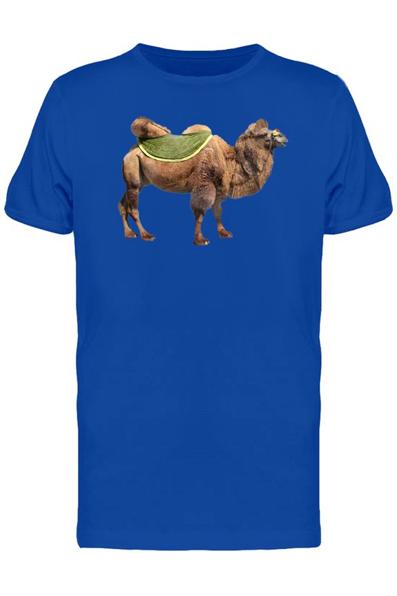 Bactrian Camel With Green Saddle Tee Men's -Image by Shutterstock