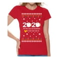 thumbnail image 1 of Bad 2020 T-Shirt for Women New Year Ladies Shirt Xmas Pattern 2020 Very Bad Would Not Recommend Tee Merry Christmas Top for Girls New Year Shirts for Women Holidays Toilet Paper Xmas Gifts for Her, 1 of 4