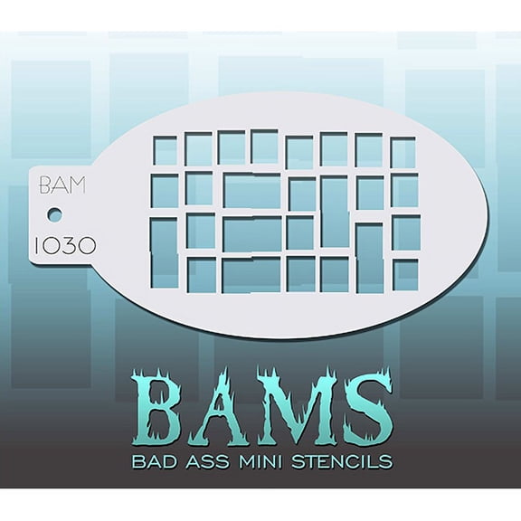 Bad Ass Bricks Mini Stencil BAM1030