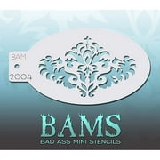 Bad Ass Damask Mini Stencil BAM2004