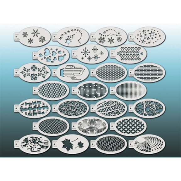 Bad Ass Mini Stencils Pro Set 2