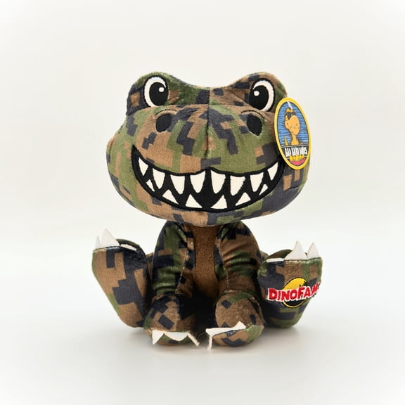 Bad Baby Dinos Digital Dinoflage T-Rex Plush Toy, 11.5-Inch
