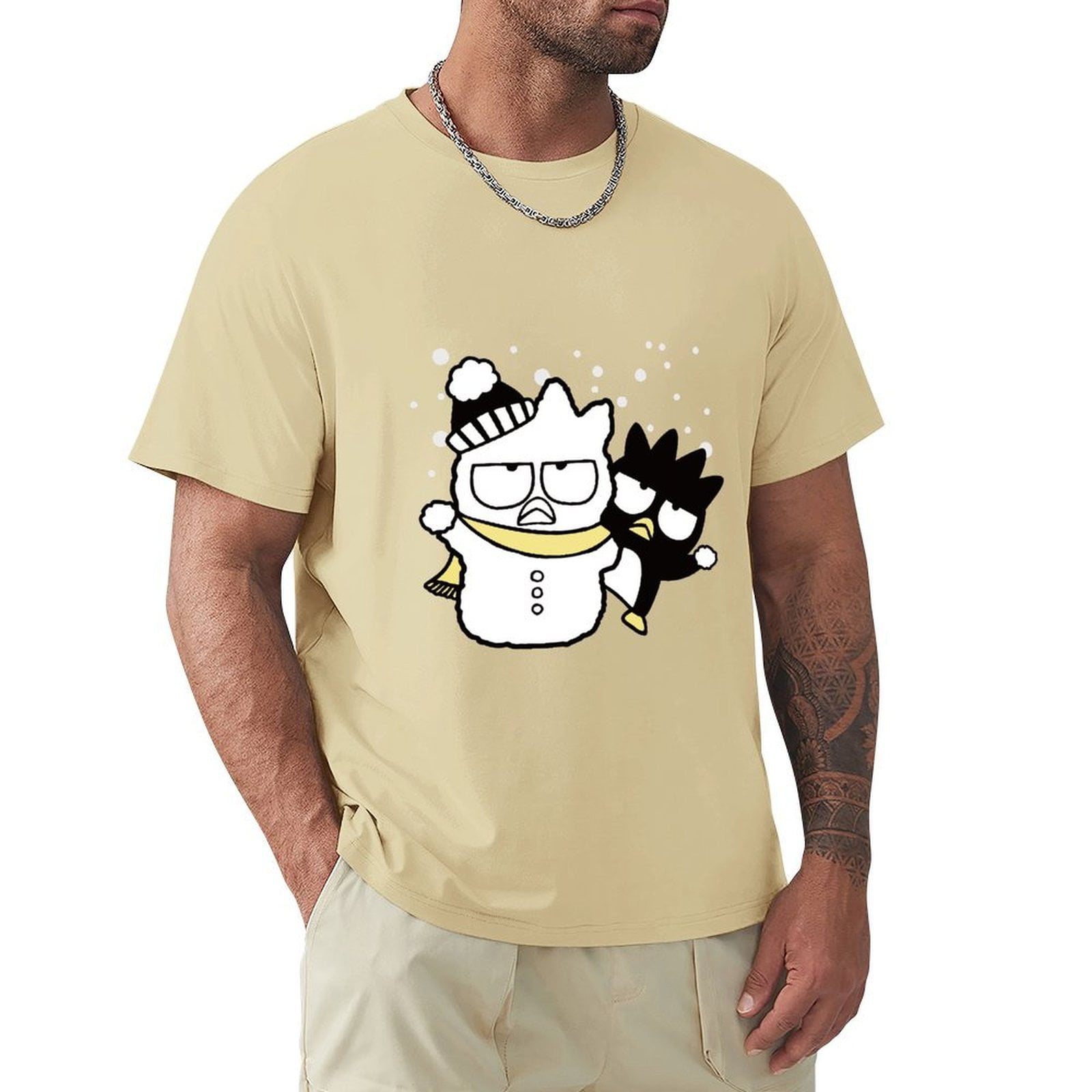 Bad Bad_tz Maru Game Cartoon Funny Men's Anime Shirt Anime Tshirt