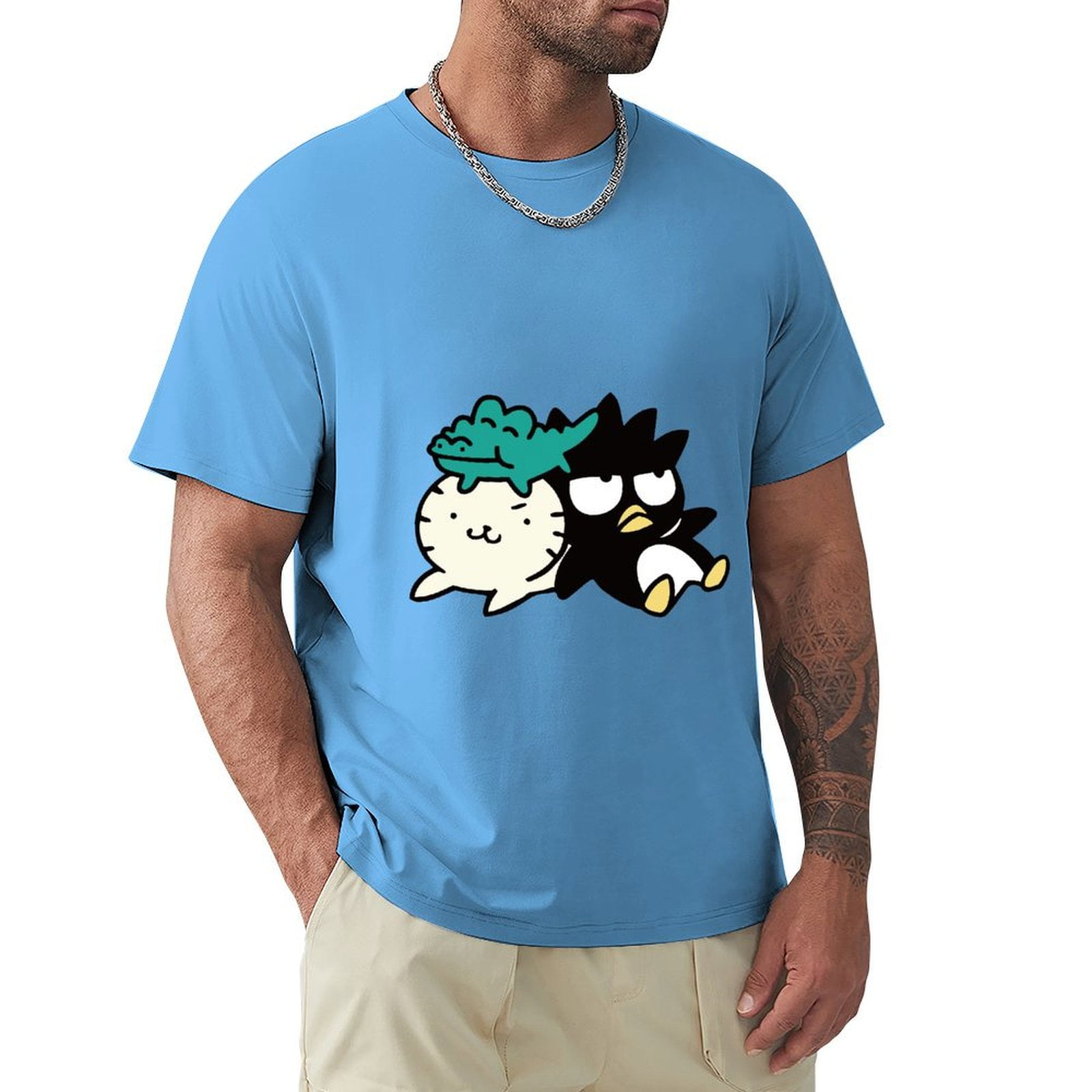 Bad Bad_tz Maru Game Cartoon Funny Men's Anime Shirt Anime Tshirt