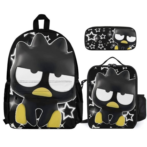 Bad Badtz-Maru Backpack With Lunch Bag And Pencil Case (Three-Piece Set) One size