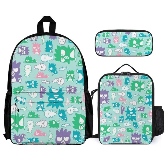 Bad Badtz-Maru Backpack With Lunch Bag And Pencil Case (Three-Piece Set) One size