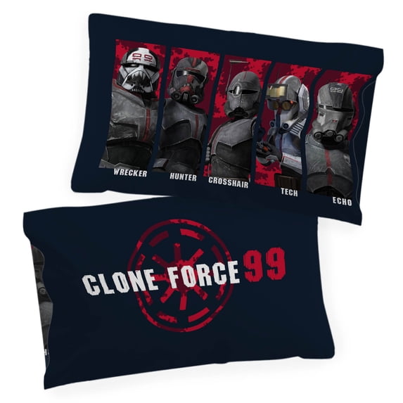 Bad Batch Clone Force 99 Black 1 Pack Standard Pillowcase, 100% Microfiber