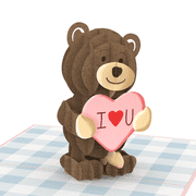 Funny Birthday Card for Adults Bad Bear Bold Humor 3D Pop Up Greeting Card