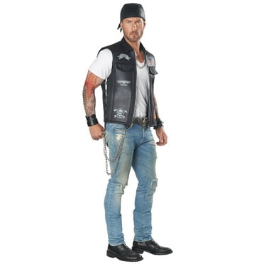 Bad Biker Vest Adult Costume