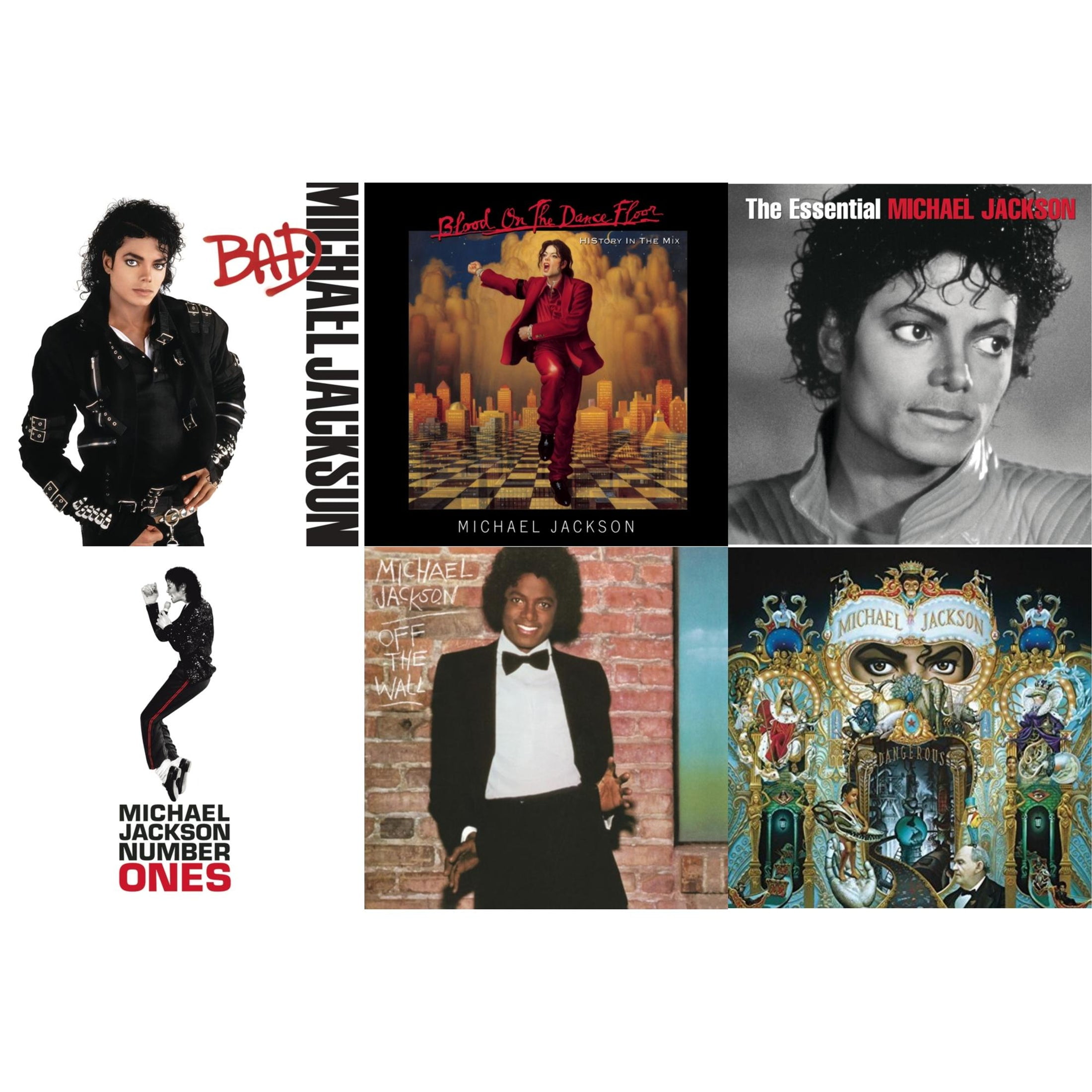 Bad & Blood On The Dance Floor / History In The Mix & Essential Michael Jackson & Number Ones & Off The Wall & Dangerous [CD Bundle]