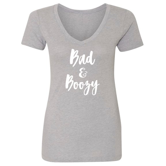 Bad & Boozy Womens V-Neck T-Shirt