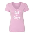 thumbnail image 1 of Bad & Boozy Womens V-Neck T-Shirt, 1 of 3
