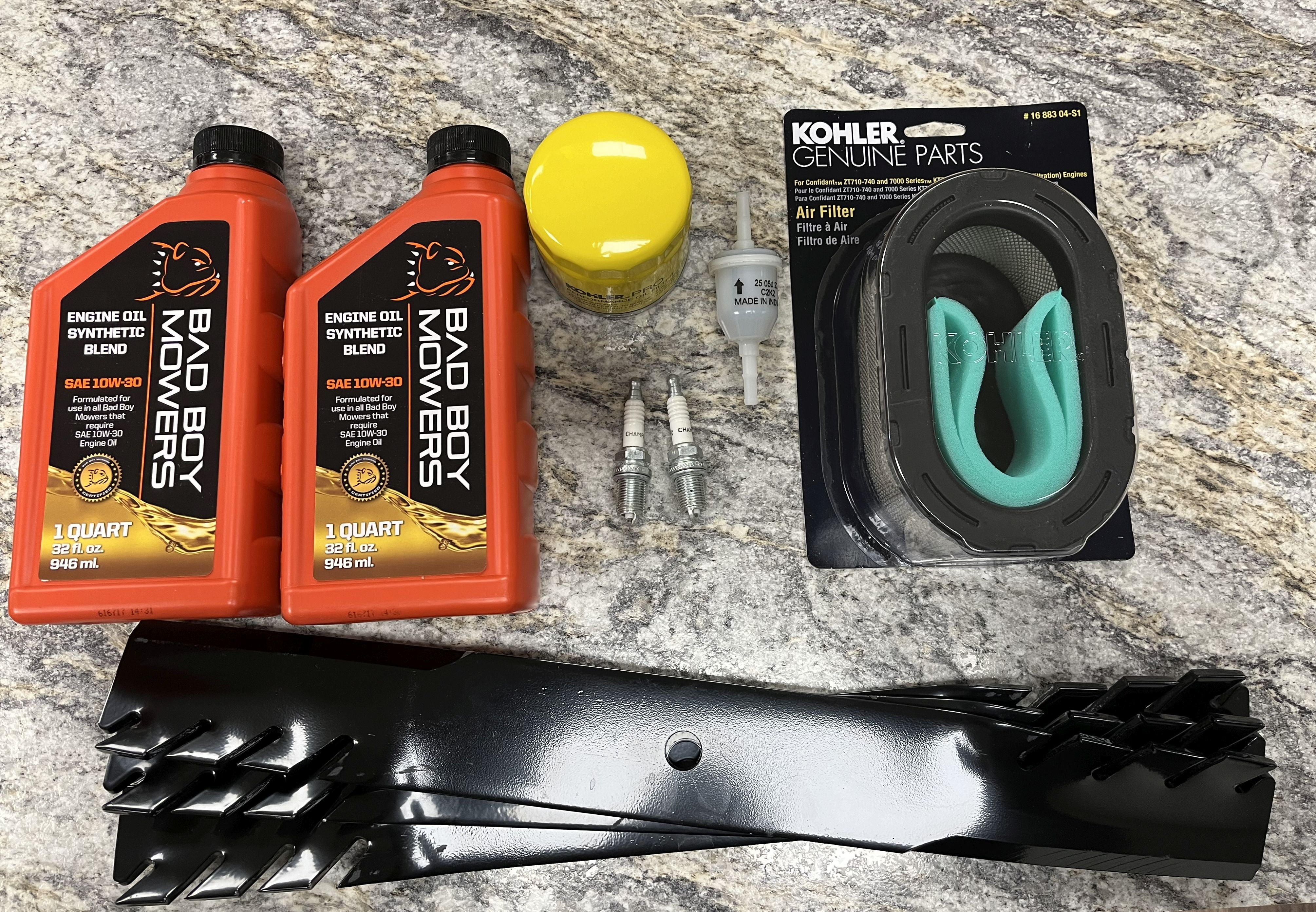 Bad Boy Mower Kohler 7000 Series Service Kit w/Blades Fits 54" MZ Models