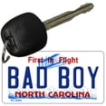 thumbnail image 1 of Bad Boy North Carolina State License Plate Tag Key Chain KC-6485 3" x 1.5" Key Chain (KC), 1 of 1