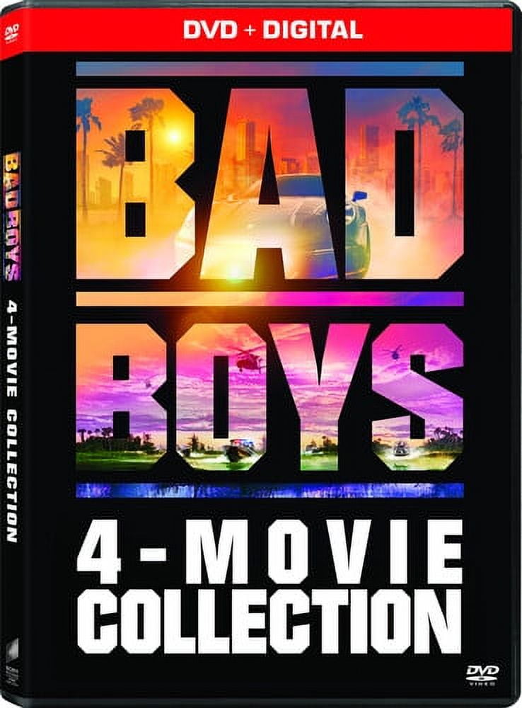 Walmart Deals of Bad Boys: 4-Movie Collection (DVD + Digital Copy), Sony Pictures, Action & Adventure