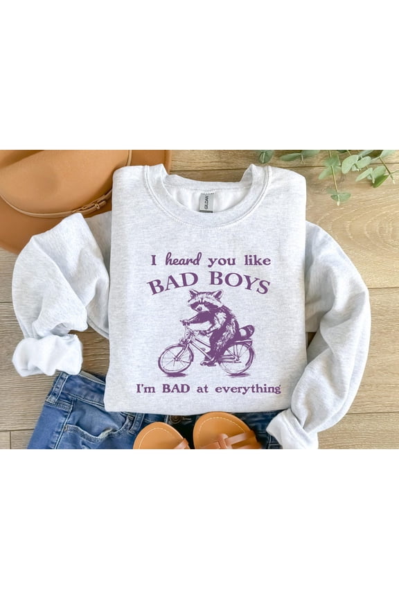 Bad Boys Shirt, Street Cats Shirt, I Heard You Like Bad Boys, Oversized Trendy Graphic Tee, Retro Bike Shirt