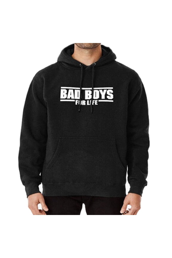 Bad Boys for Life Men's Black Hooded Pullover Sweatshirt (XL)