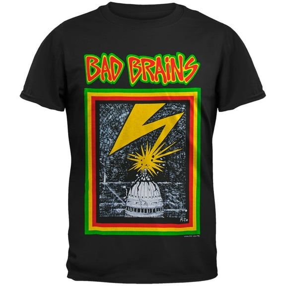 Bad Brains Men's Capitol Portrait Short Sleeve T Shirt