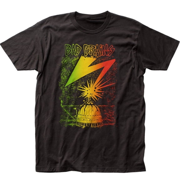 Bad Brains Rasta Fade T Shirt Men Punk Rock Band Tee Classic Music Black S-4XL