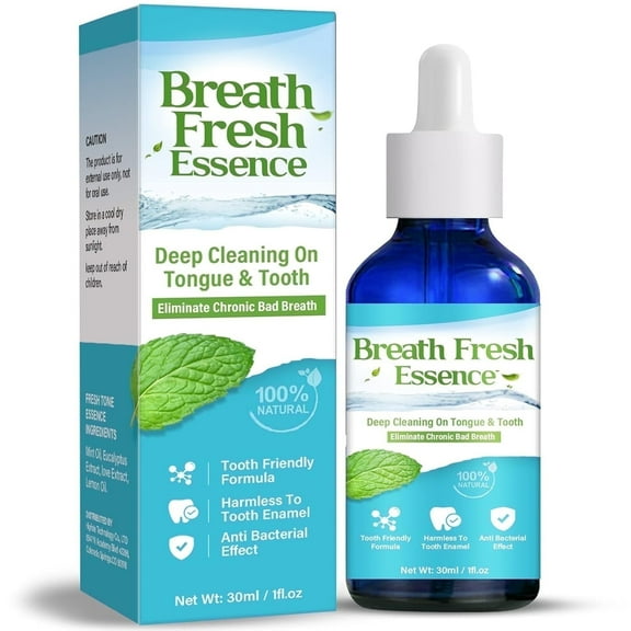 Bad Breath Treatment for Adults,Natural Breath Freshening Drops for Bad Breath