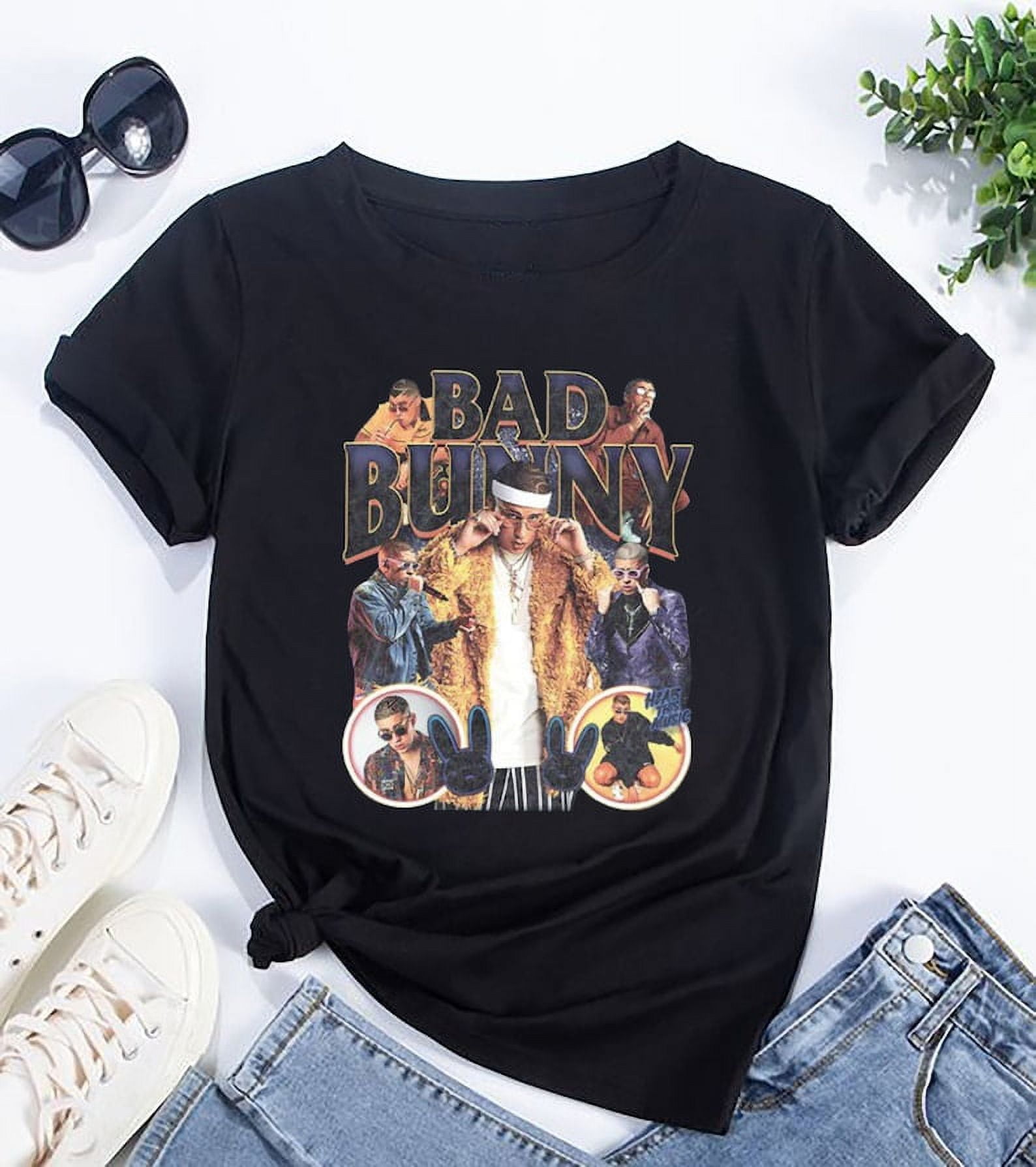 Bad Bunny 90s Vintage Shirt, Bad Bunny Merch, Graphic Bad Bunny TShirt
