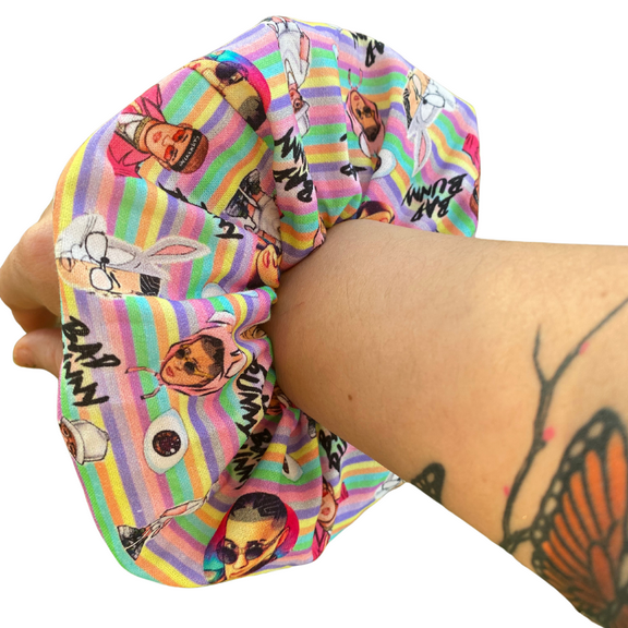 Bad Bunny Scrunchie Hair Tie Gift