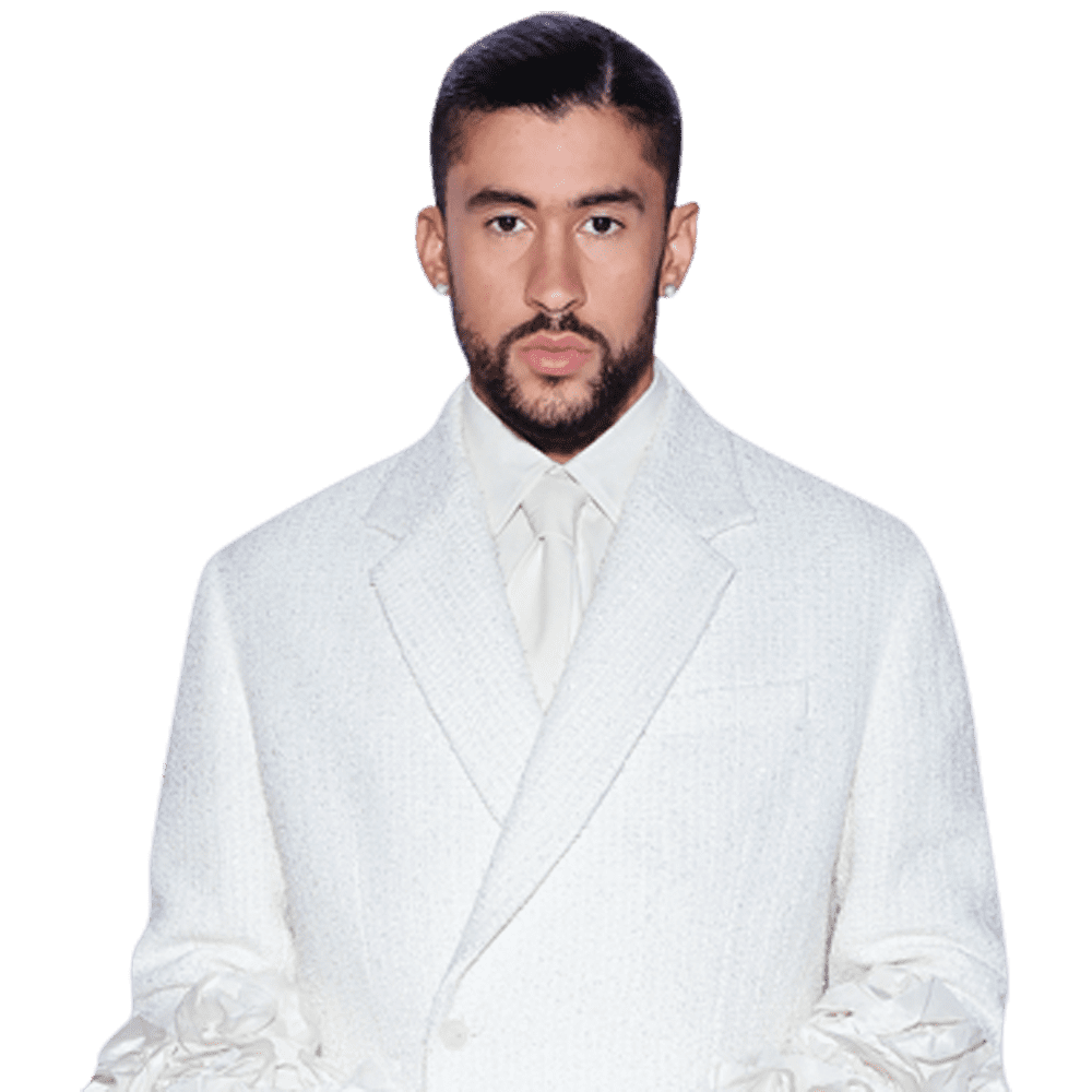 Bad Bunny (White Outfit) Half Body Buddy Cutout - Walmart.com