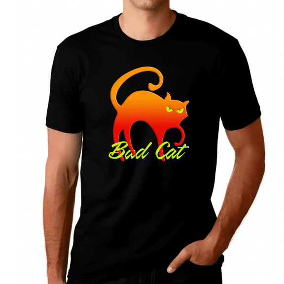 Bad Cat Shirt - Cat Dad Shirt - Cat Shirts for Men Cat Dad Gifts for Men Cat Lover Shirts