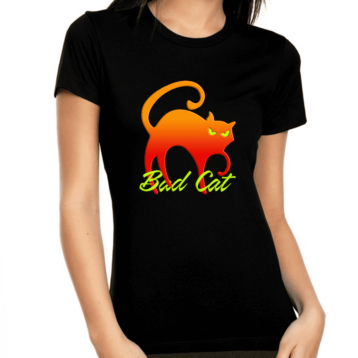 Bad Cat Spells Coffee' Tshirt  A Must-Have Funny Cat Shirt for Women –  Meowgicians™