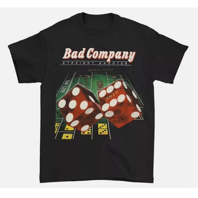 Bad Company Band Straight Shooter Album 1975 Retro TShirt Gift For
