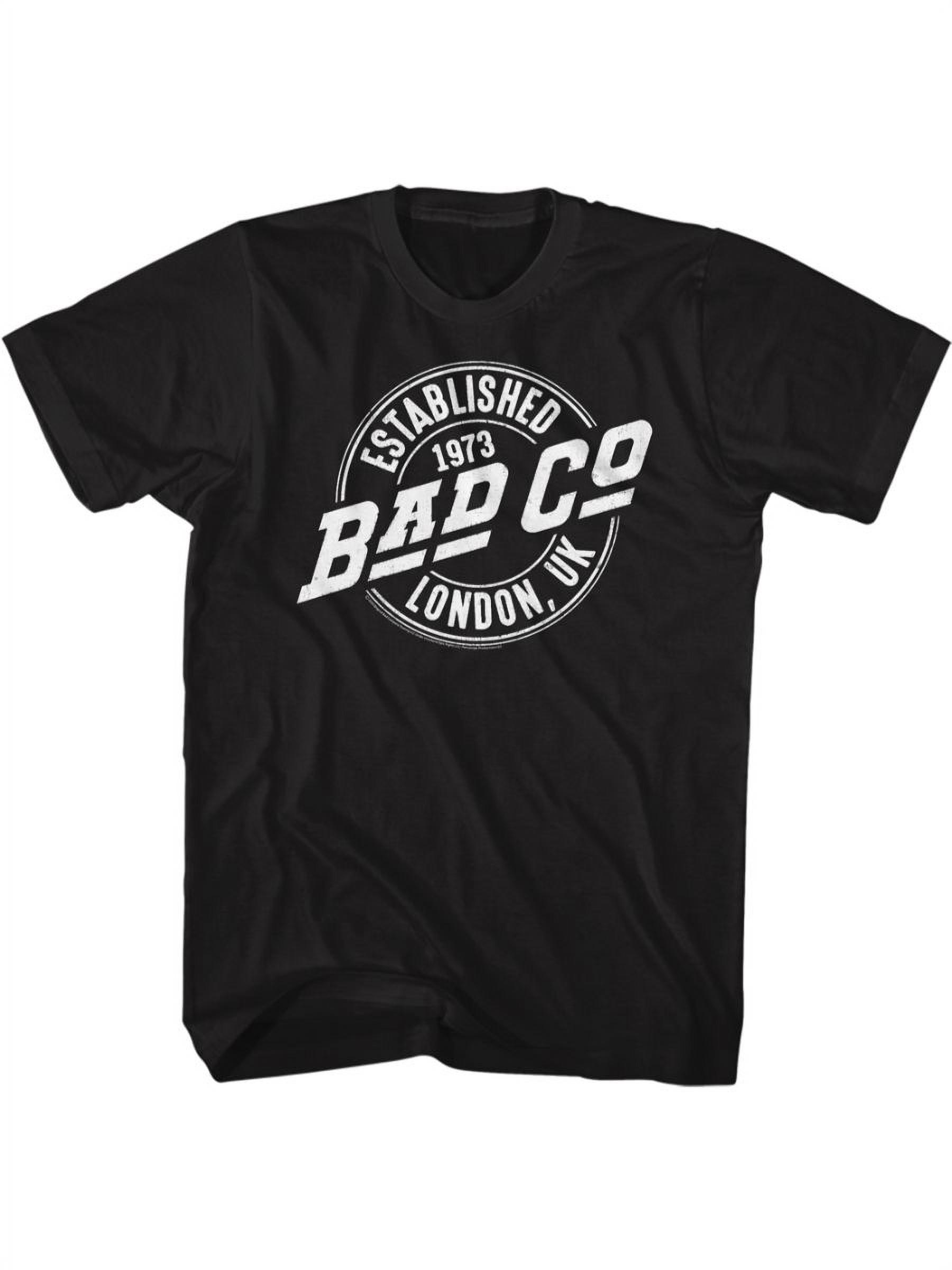 Bad Company English Hard Rock Band Established 1973 Adult Short Sleeve T-Shirt Graphic Tee - image 1 of 2