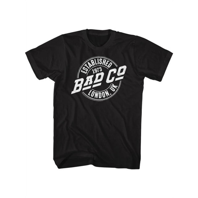Bad Company English Hard Rock Band Established 1973 Adult Short Sleeve T-Shirt Graphic Tee