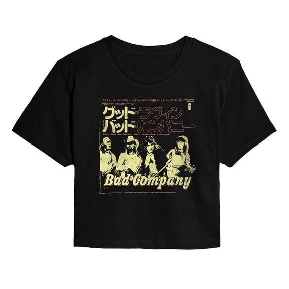 Bad Company - Japan Single - Juniors Cropped Graphic T-Shirt