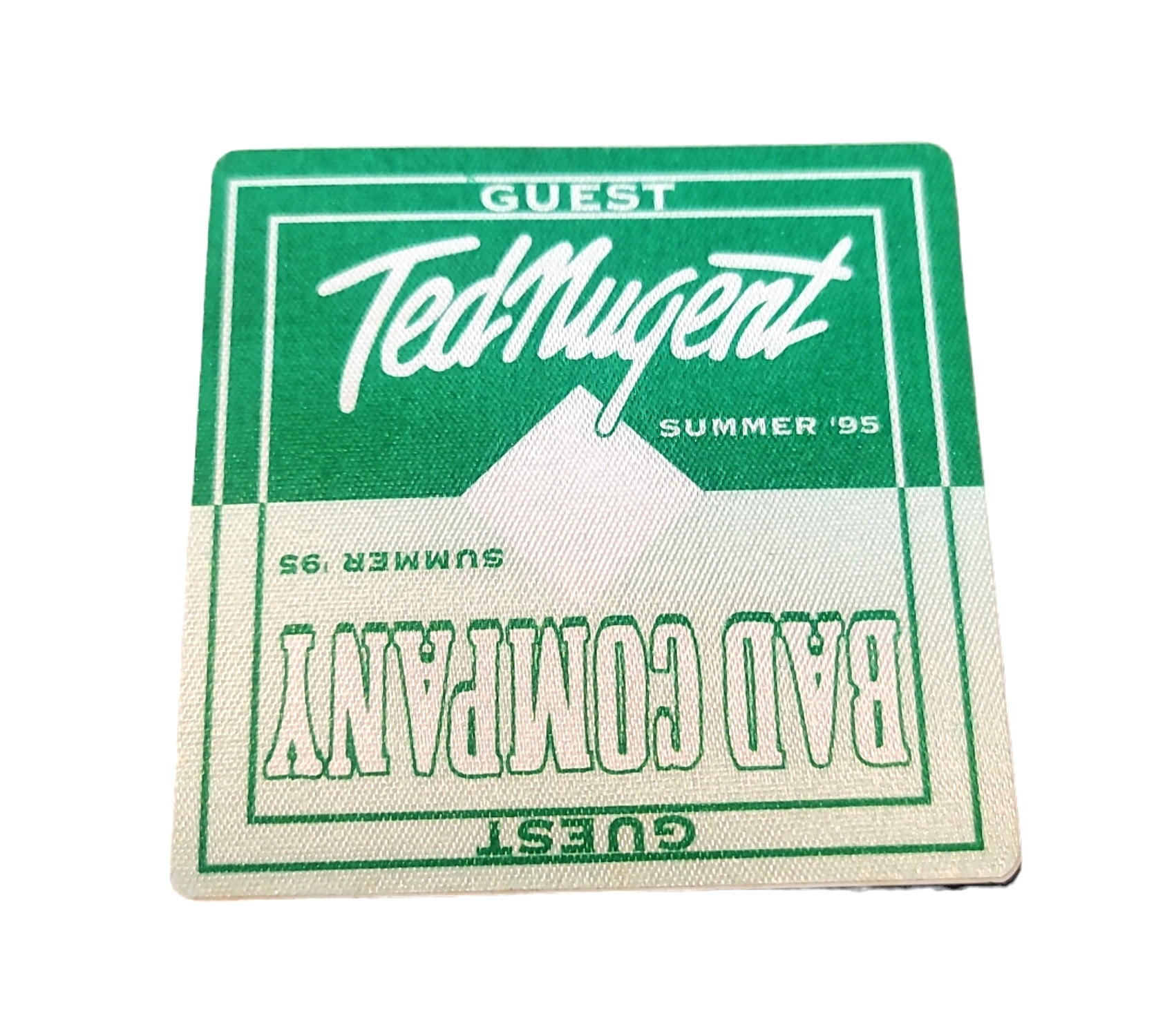 Bad Company Ted Nugent Summer Tour 1995 Gest Backstage Pass OTTO