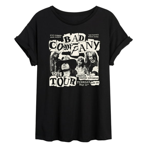 Bad Company - Tour - Womens Oversized Graphic T-Shirt