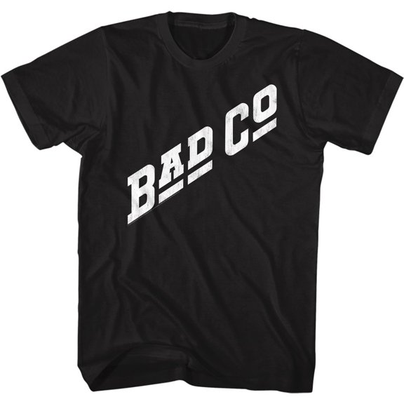 Bad Company Whitelogo Black Adult T-Shirt 6Xl