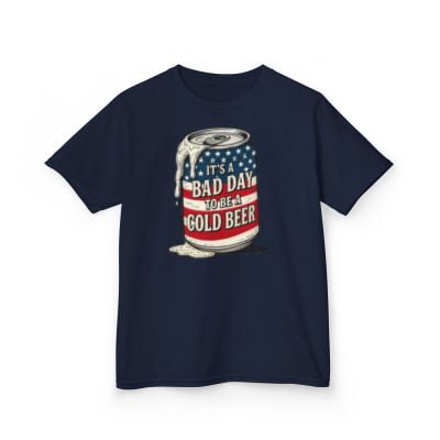 Bad Day 4th of July USA Kids Heavy Cotton Tee-KHJUL4502B-Navy-XS